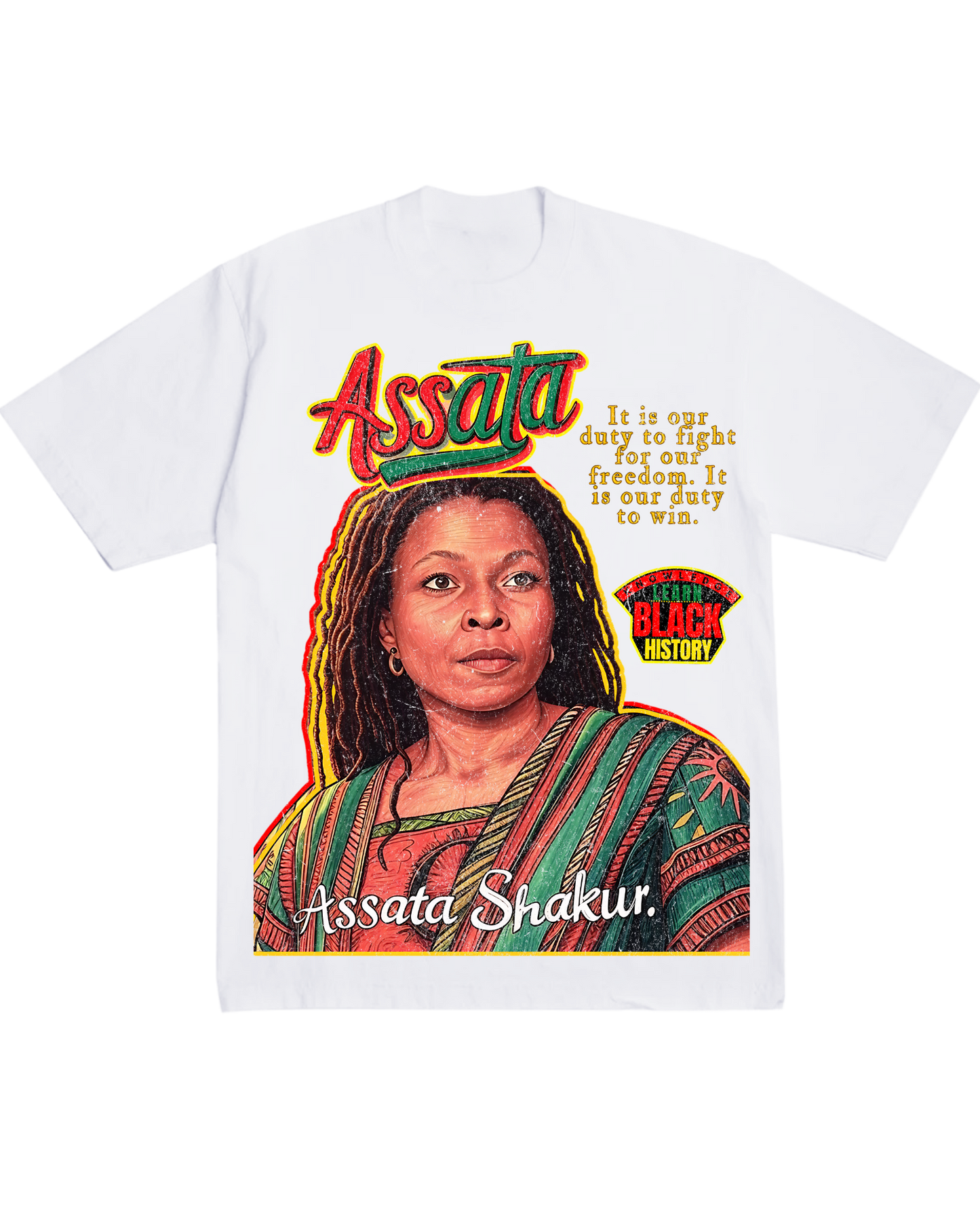 "We Must" Assata Tee by Learn Black History