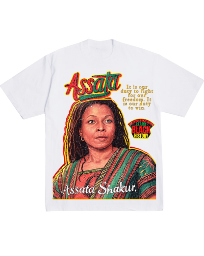 "We Must" Assata Tee by Learn Black History