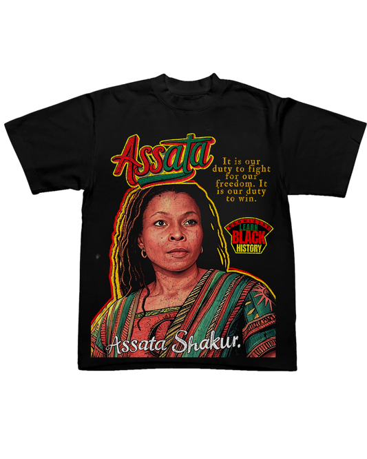 "We Must" Assata Tee by Learn Black History