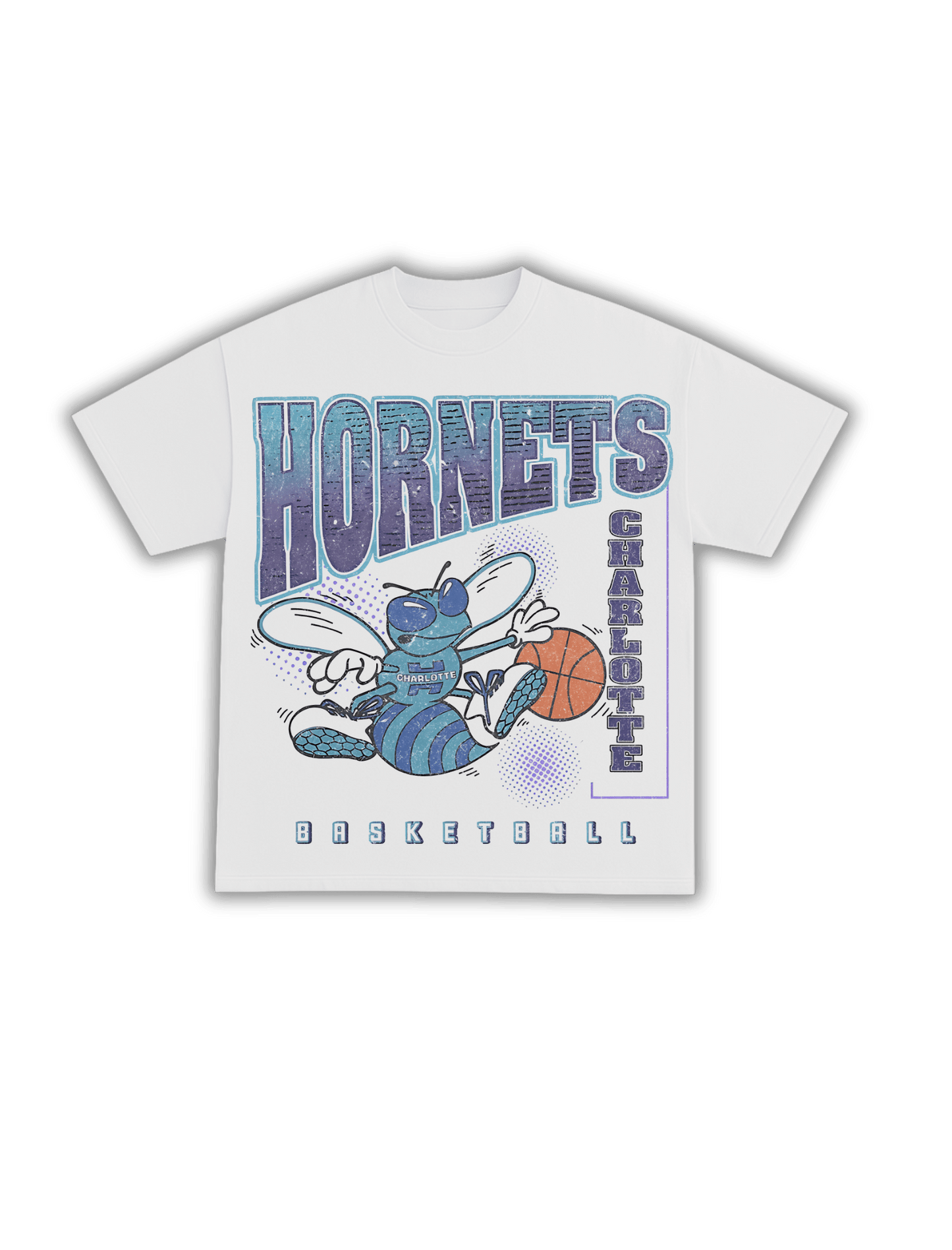 CHARLOTTE HORNETS VINTAGE TEE - Shop Learners